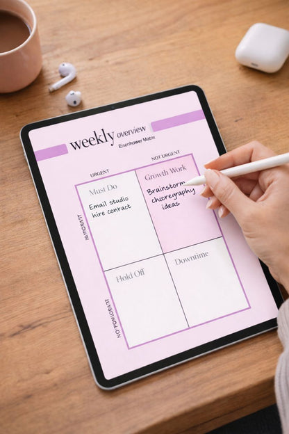 2026 Full-Year Undated Dance Planner (DIGITAL DOWNLOAD)