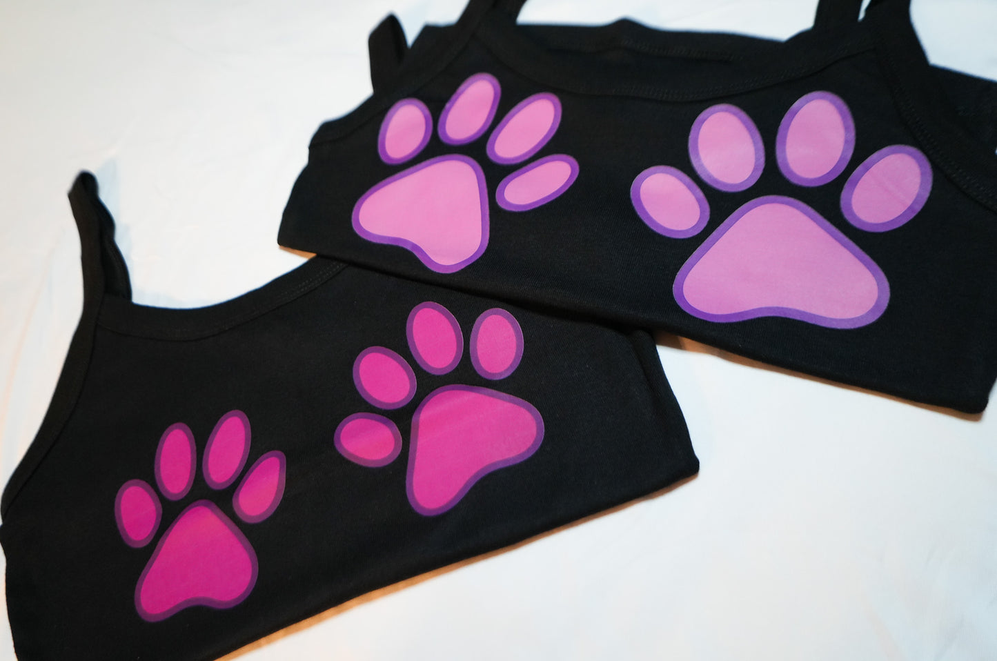 Paws on My Peach Shorts
