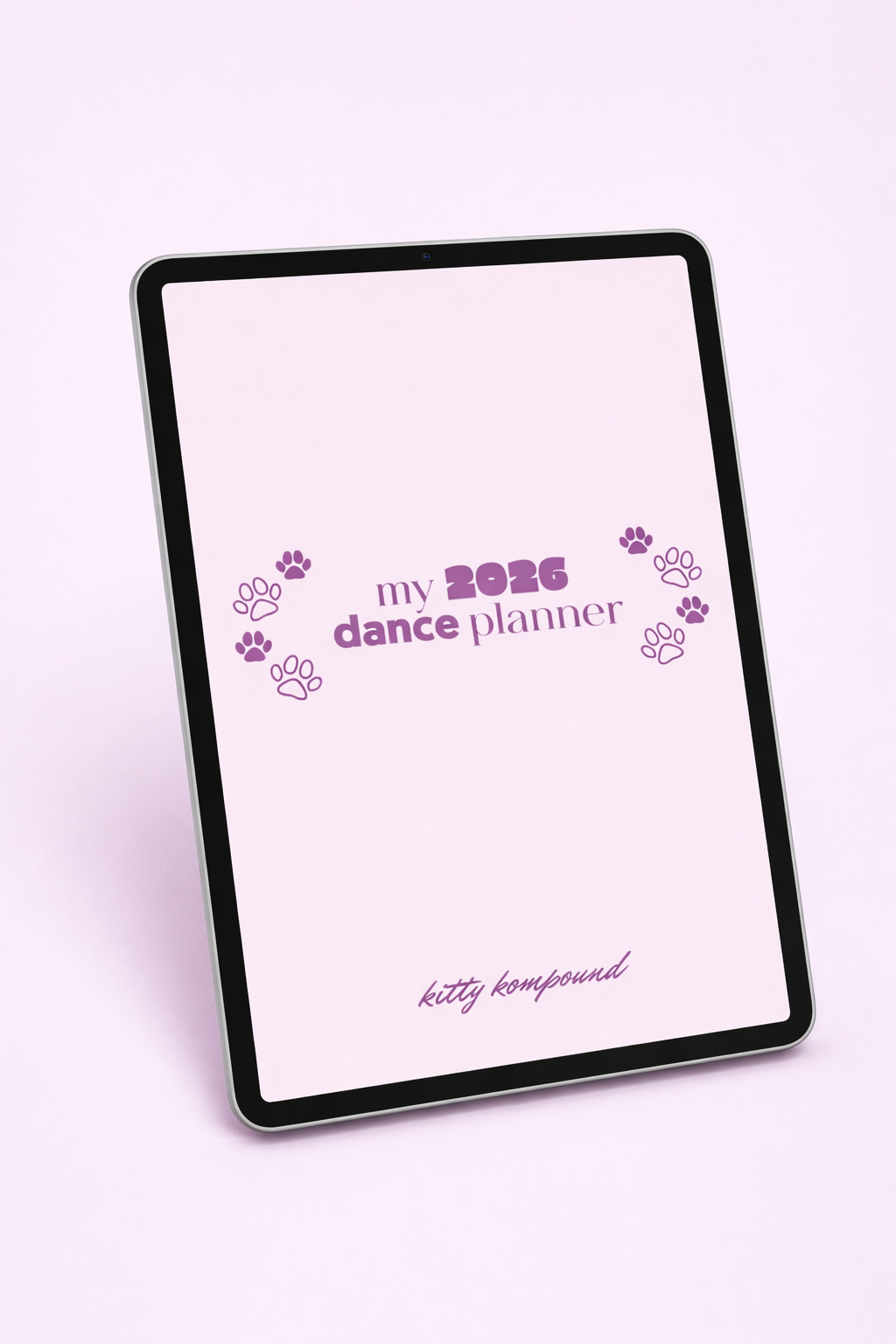 2026 Full-Year Undated Dance Planner (DIGITAL DOWNLOAD)