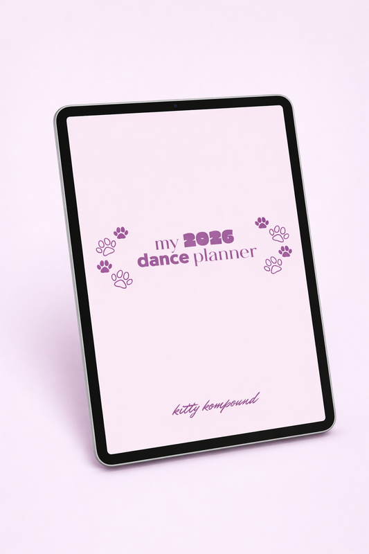 2026 Full-Year Undated Dance Planner (DIGITAL DOWNLOAD)